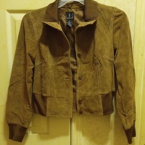 INC International Concepts Brown Bomber Jacket
